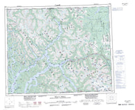 093D Bella Coola Canadian topographic map, 1:250,000 scale