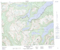 093E06 Chikamin Mountain Canadian topographic map, 1:50,000 scale