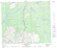093E14 Newcombe Lake Canadian topographic map, 1:50,000 scale