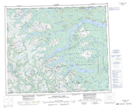 093E Whitesail Lake Canadian topographic map, 1:250,000 scale