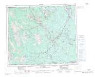 093L Smithers Canadian topographic map, 1:250,000 scale