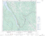 093O Pine Pass Canadian topographic map, 1:250,000 scale
