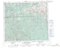 093P Dawson Creek Canadian topographic map, 1:250,000 scale