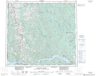 094B Halfway River Canadian topographic map, 1:250,000 scale
