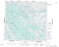094F Ware Canadian topographic map, 1:250,000 scale