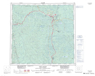 094J Fort Nelson Canadian topographic map, 1:250,000 scale