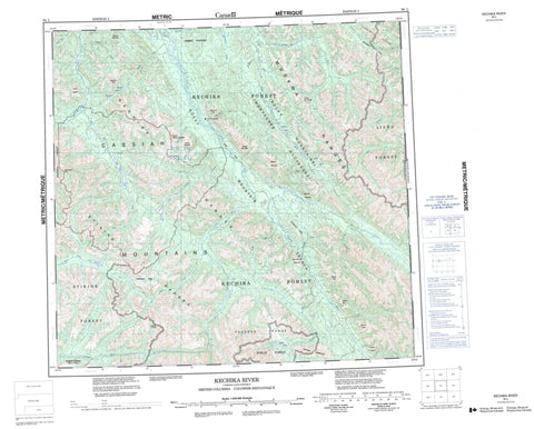 094L Kechika River Canadian topographic map, 1:250,000 scale