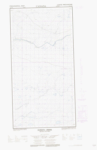 094P14E Hossitl Creek Canadian topographic map, 1:50,000 scale