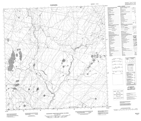 095A02 No Title Canadian topographic map, 1:50,000 scale