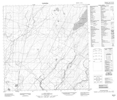 095A05 No Title Canadian topographic map, 1:50,000 scale