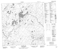 095A07 Tetcho Lake Canadian topographic map, 1:50,000 scale