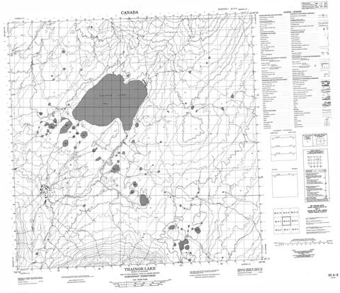 095A08 Trainor Lake Canadian topographic map, 1:50,000 scale