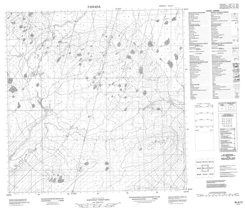 095A12 No Title Canadian topographic map, 1:50,000 scale