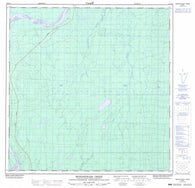 095B11 Denedothada Creek Canadian topographic map, 1:50,000 scale