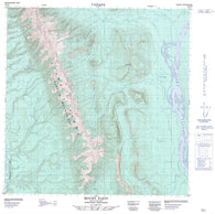 095B12 Mount Flett Canadian topographic map, 1:50,000 scale