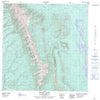 095B12 Mount Flett Canadian topographic map, 1:50,000 scale