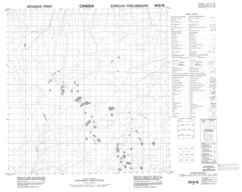 095B16 No Title Canadian topographic map, 1:50,000 scale