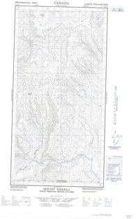 095C02E Mount Merrill Canadian topographic map, 1:50,000 scale