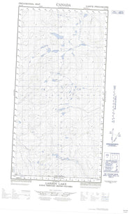 095C04W Larsen Lake Canadian topographic map, 1:50,000 scale