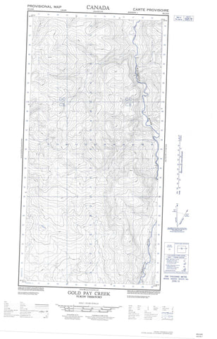 095C06E Gold Pay Creek Canadian topographic map, 1:50,000 scale