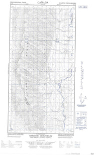 095C08E Babiche Mountain Canadian topographic map, 1:50,000 scale