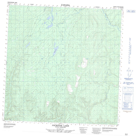 095C12 Jackpine Lake Canadian topographic map, 1:50,000 scale