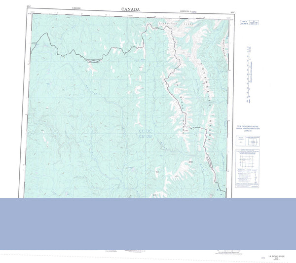 095C La Biche River Canadian topographic map, 1:250,000 scale