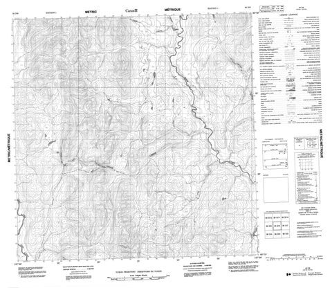 095D06 No Title Canadian topographic map, 1:50,000 scale