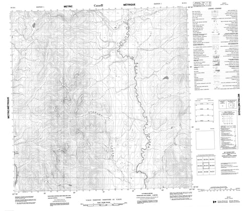095D11 No Title Canadian topographic map, 1:50,000 scale