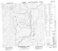 095E01 Stonemarten Lakes Canadian topographic map, 1:50,000 scale