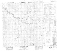 095E07 Seaplane Lake Canadian topographic map, 1:50,000 scale