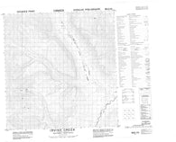 095E10 Irvine Creek Canadian topographic map, 1:50,000 scale