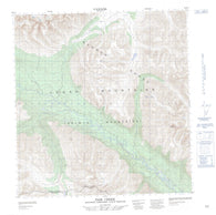095E11 Pass Creek Canadian topographic map, 1:50,000 scale