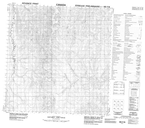 095F04 No Title Canadian topographic map, 1:50,000 scale