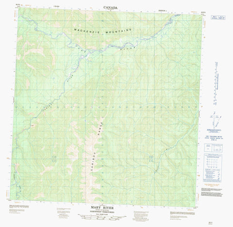 095F05 Mary River Canadian topographic map, 1:50,000 scale