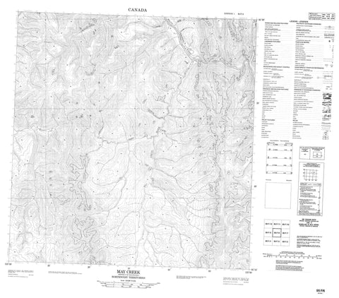 095F06 May Creek Canadian topographic map, 1:50,000 scale