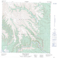 095F08 First Canyon Canadian topographic map, 1:50,000 scale