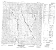 095F13 Clearwater Creek Canadian topographic map, 1:50,000 scale