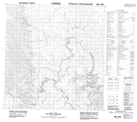 095F16 No Title Canadian topographic map, 1:50,000 scale