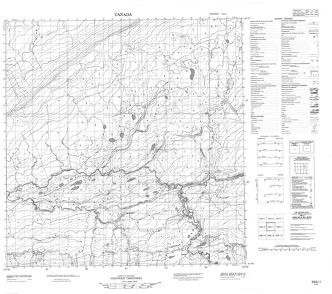 095G01 No Title Canadian topographic map, 1:50,000 scale