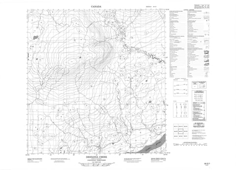 095G07 Dehdjida Creek Canadian topographic map, 1:50,000 scale