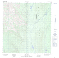 095G12 Mid Lake Canadian topographic map, 1:50,000 scale