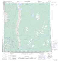 095G Sibbeston Lake Canadian topographic map, 1:250,000 scale