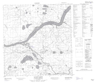 095H05 Scotty Creek Canadian topographic map, 1:50,000 scale