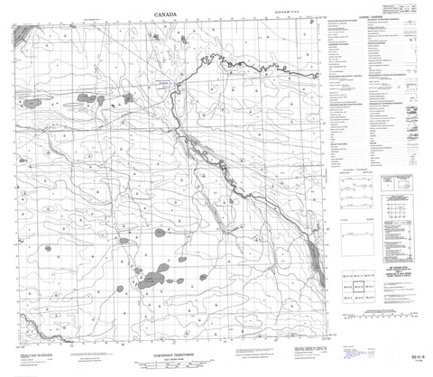 095H06 No Title Canadian topographic map, 1:50,000 scale