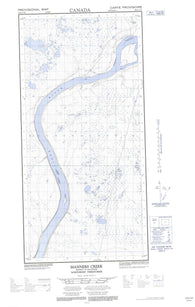 095H11W Manners Creek Canadian topographic map, 1:50,000 scale