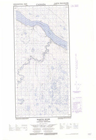 095H13E Martin River Canadian topographic map, 1:50,000 scale