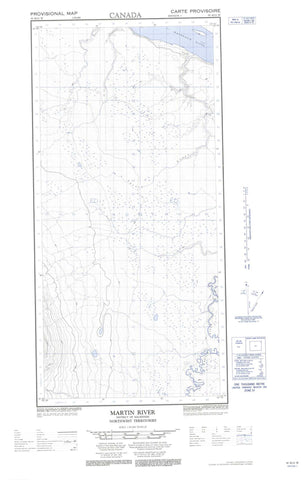 095H13W Martin River Canadian topographic map, 1:50,000 scale