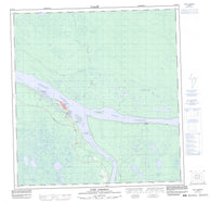 095H14 Fort Simpson Canadian topographic map, 1:50,000 scale