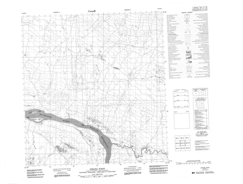 095H15 Strong Point Canadian topographic map, 1:50,000 scale